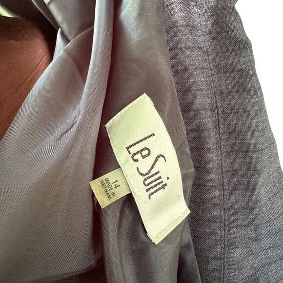 Vintage Le Suit Kasper Group Blue Striped Blazer - Picture 3 of 9